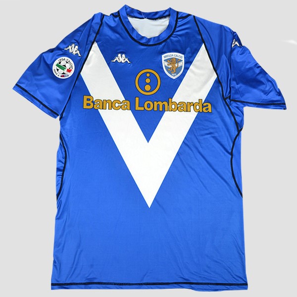 Camiseta Brescia Calcio Primera equipación Retro 2003 2004 Azul